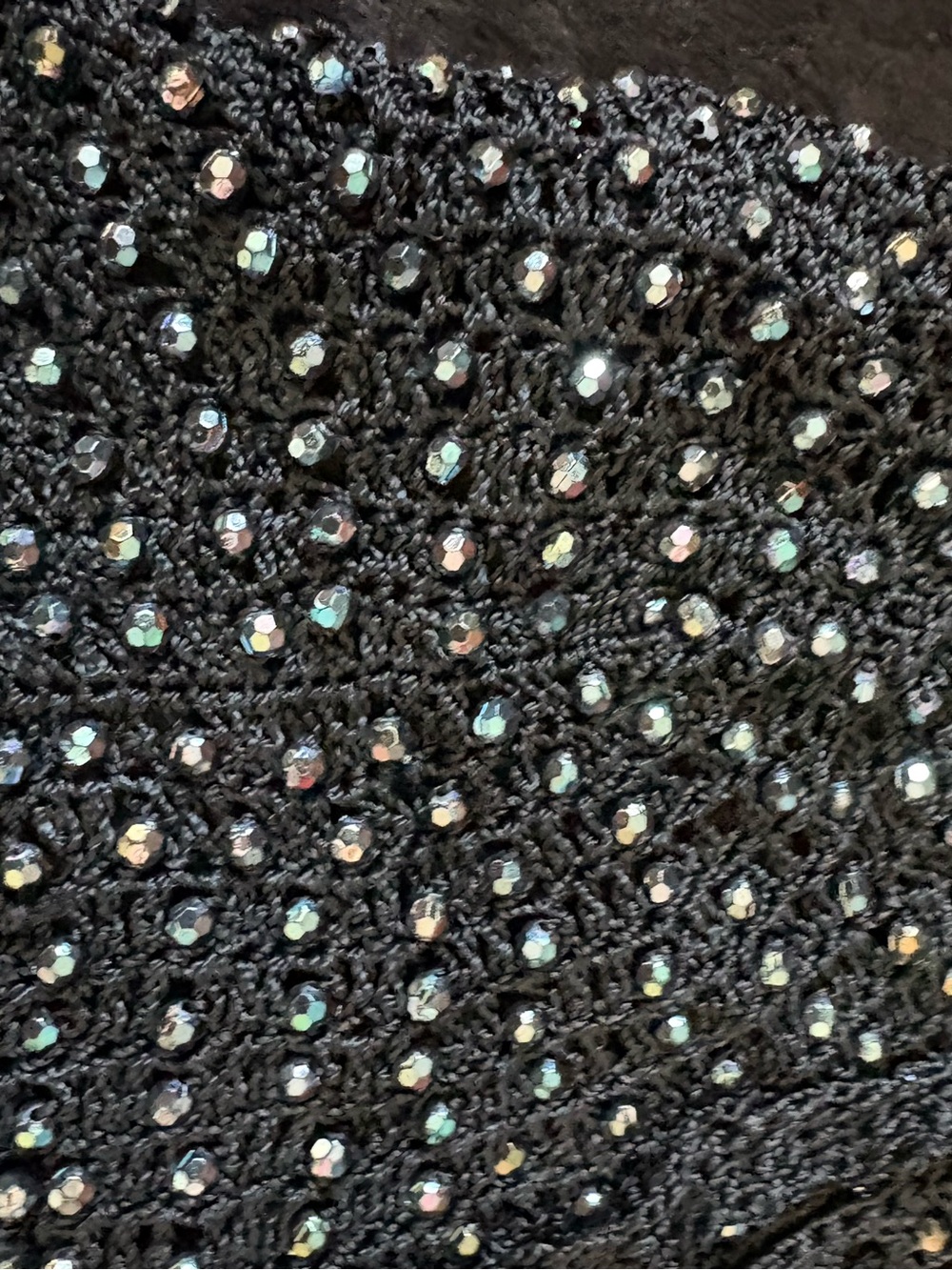90s Y2K Fairy halter top unicorn mermaid iridescent beaded crochet whimsy goth